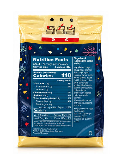 Wicklein Allerlei Glazed Gingerbread Cookies 7.05 Oz