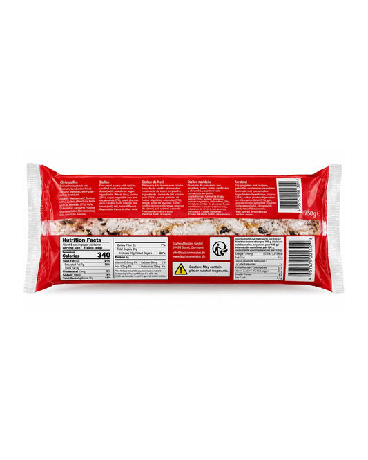 Kuchenmeister Medium Luxury Marzipan Stollen 17.6 Oz