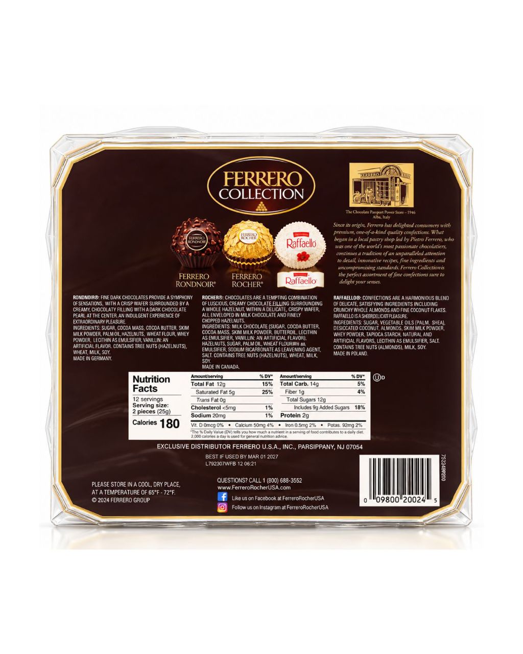 Ferrero Collection Gift Box 24 Pc 9.1 Oz