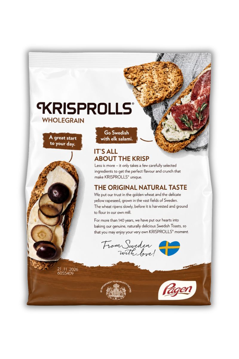 Pagen Whole Grain Krisprolls,7.9 oz