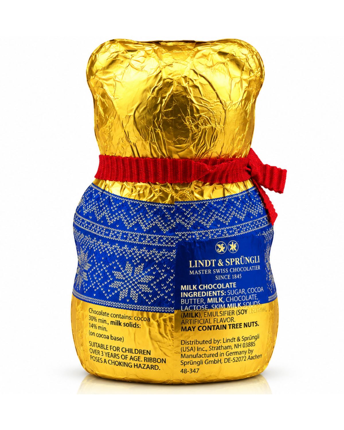 Lindt Teddy Milk Chocolate Holiday Bear – 3.5 oz (100 g)