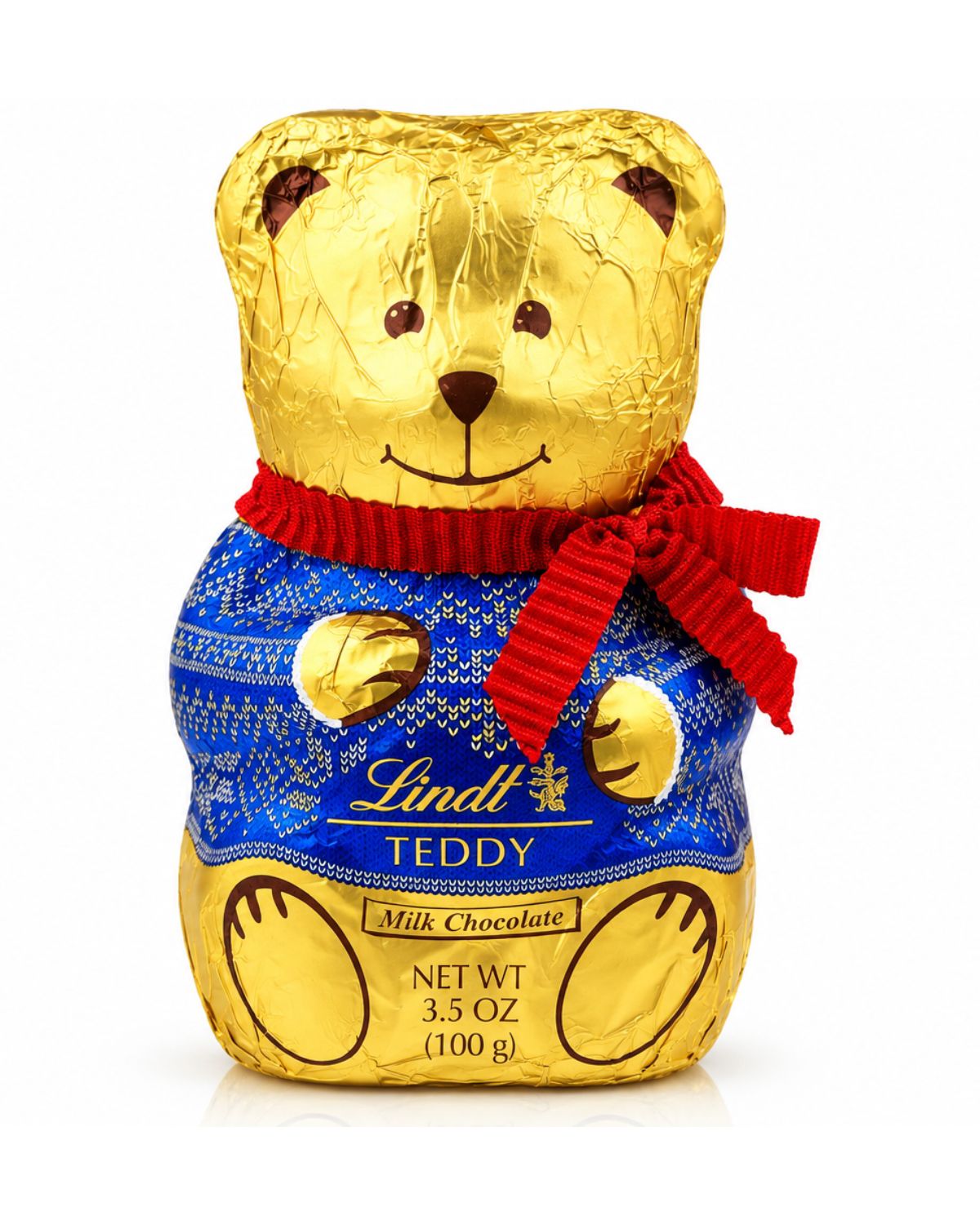 Lindt Teddy Milk Chocolate Holiday Bear – 3.5 oz (100 g)