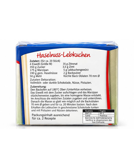 Kuechle Organic Back Oblaten Lebkuchen Baking Wafers 70 MM 1.27 Oz