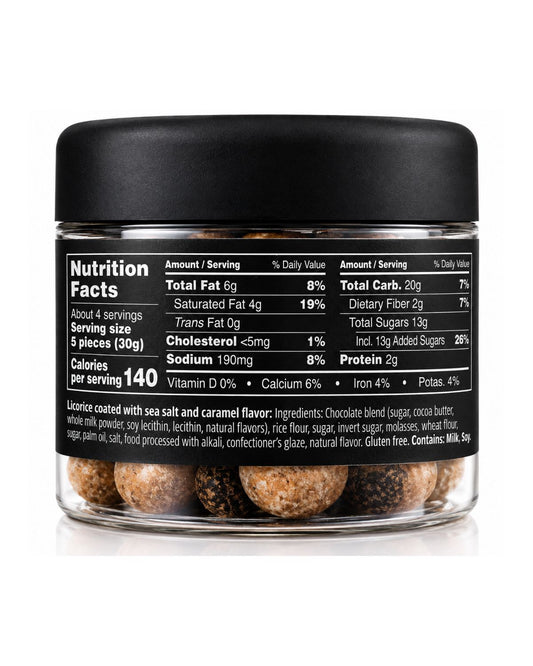 Lakrids Sea Salt Caramel Chocolate Covered Licorice 115 G