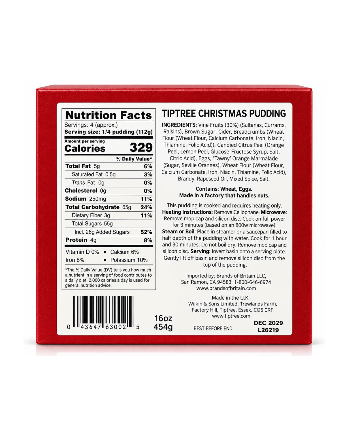 Tiptree Christmas Pudding 454 G