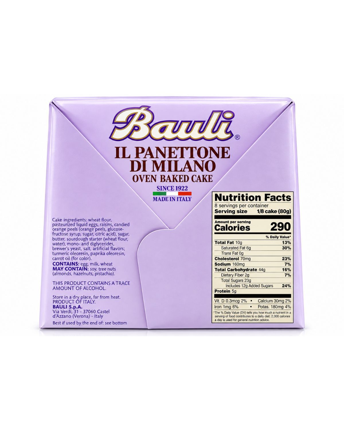 Bauli Classic Panettone – Traditional Italian Christmas Sweet Bread, 658 g