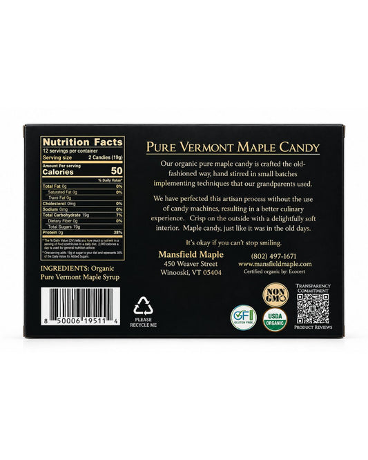Mount Mansfield Vermont Maple Candy 8 Oz