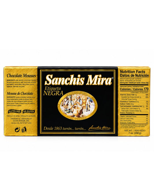 Sanchis Mira Chocolate Mousse Nougat Torrone 7 Oz