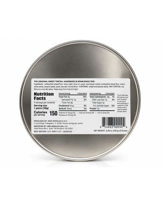 Ines Rosales Sweet Olive Tortas Gift Tin 150 G