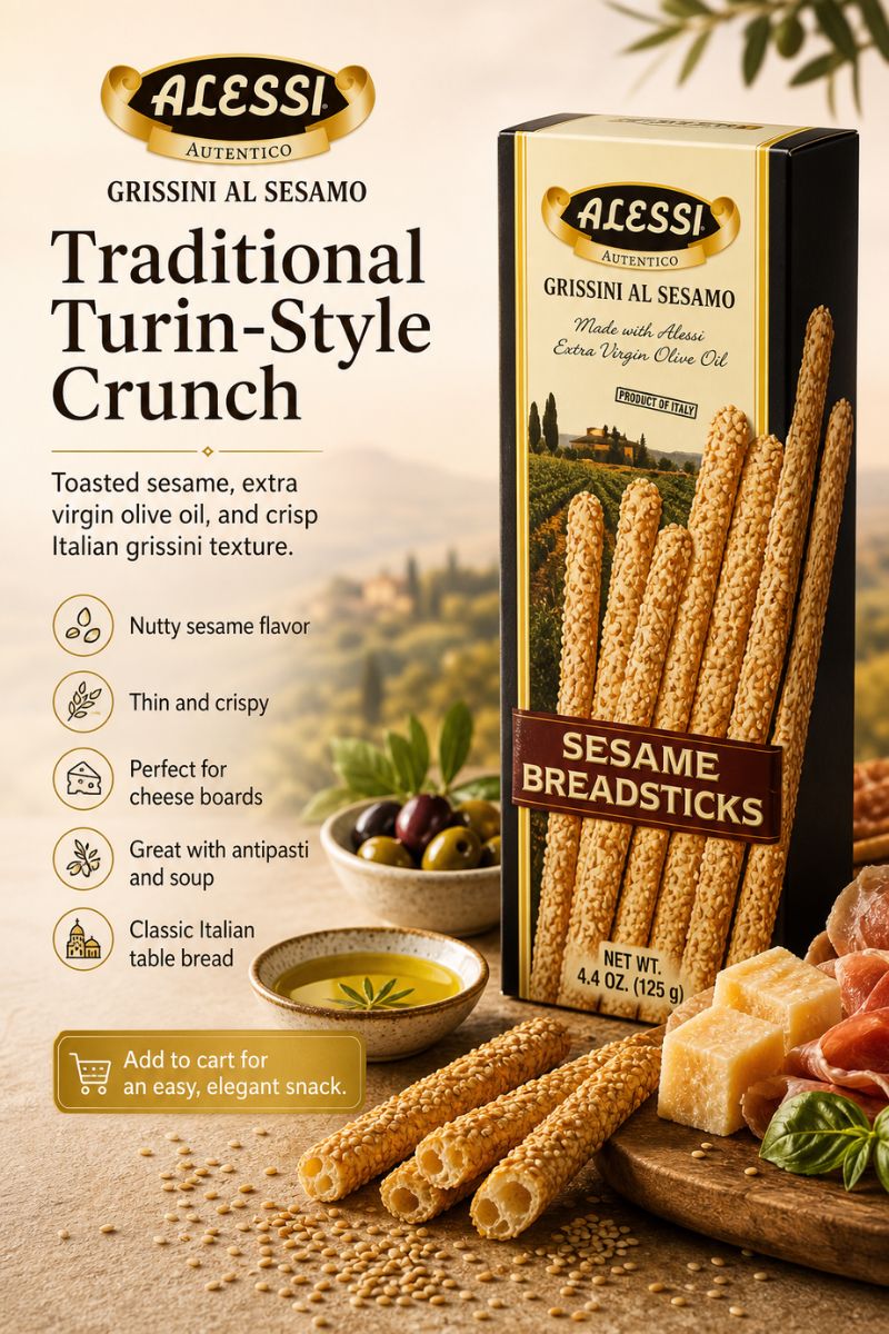 ALESSI SESAME BREADSTICKS GRISSINI