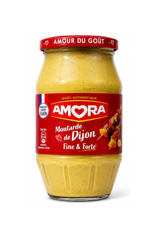 Amora Moutarde de Dijon Fine & Forte – French Dijon Mustard, 4.76 oz (135g)