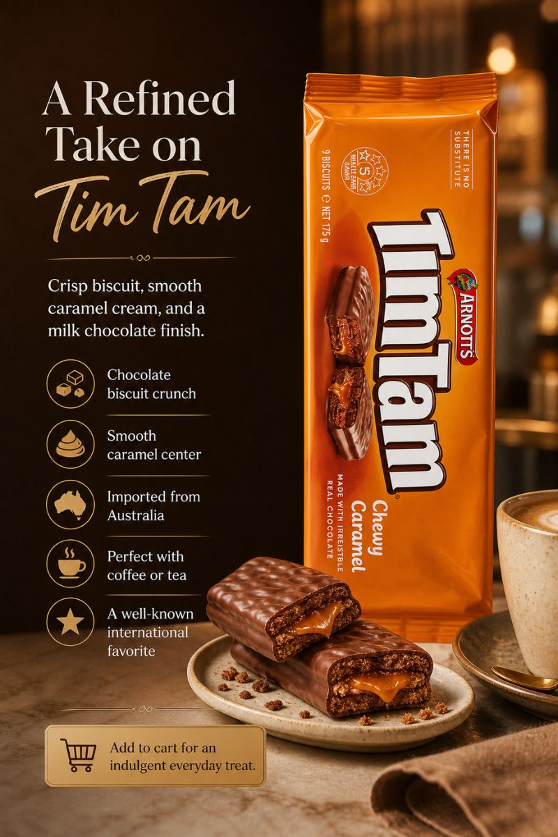 Arnott’s Tim Tam Caramel Chocolate Biscuits