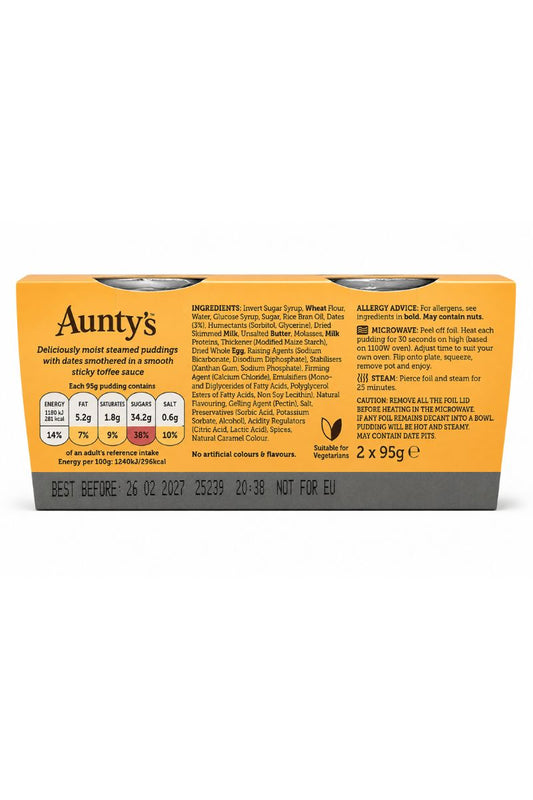 Aunty's Sticky Toffee Pudding