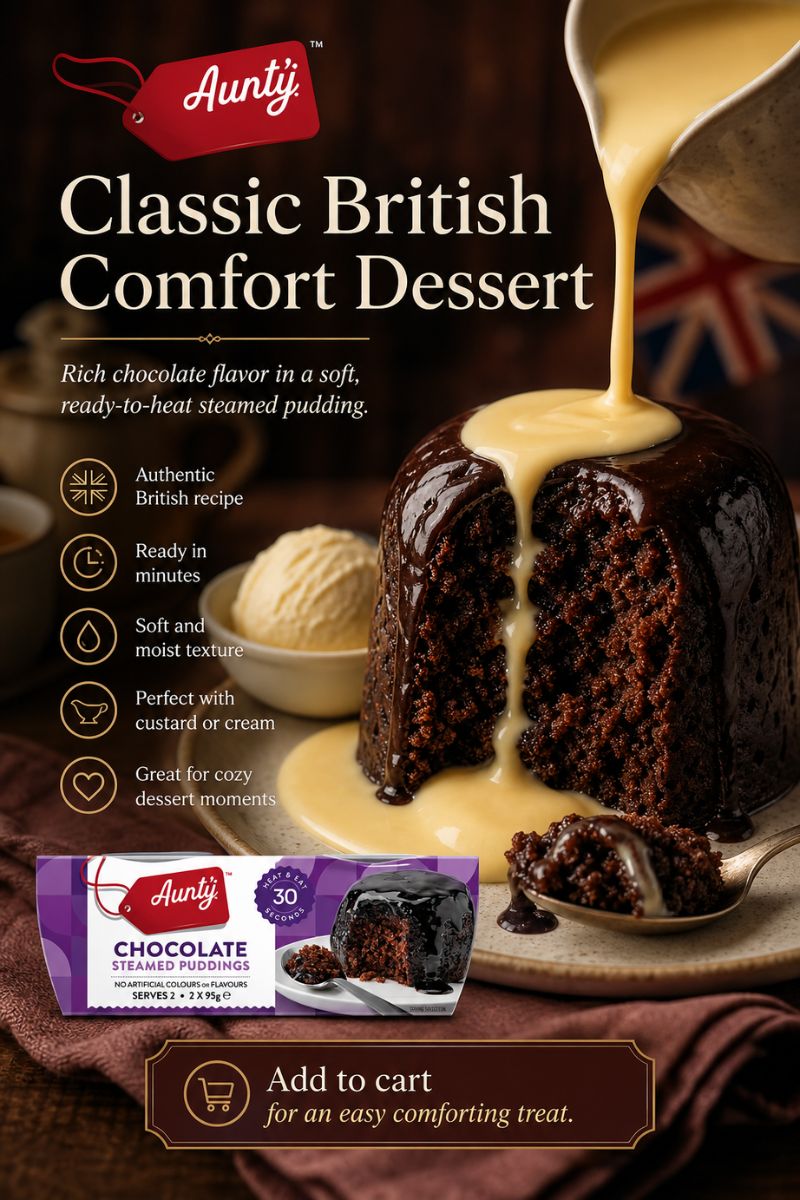 Aunty's Chocolate Steamed Pudding