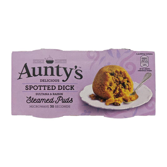 Aunty's Spotted Dick Steamed Pudding