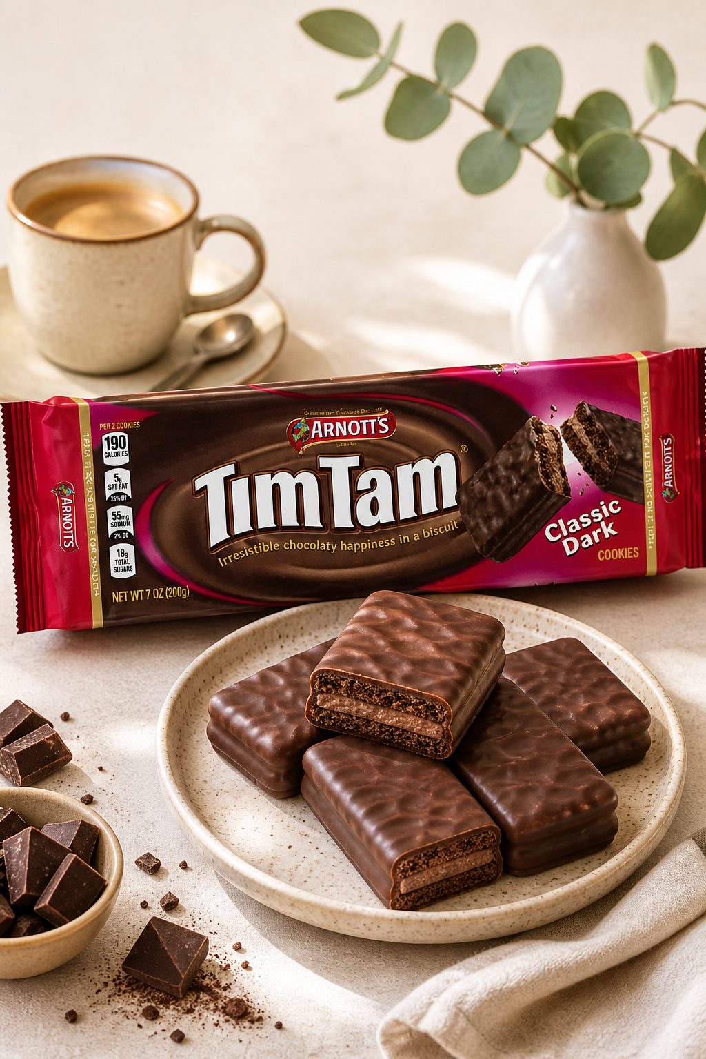 ARNOTTS TIM TAM CLASSIC DARK BISCUITS