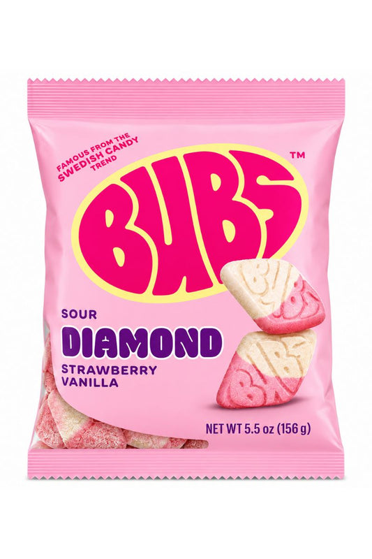 BUBS DIAMONDS STRAWBERRY VANILLA GUMMIES