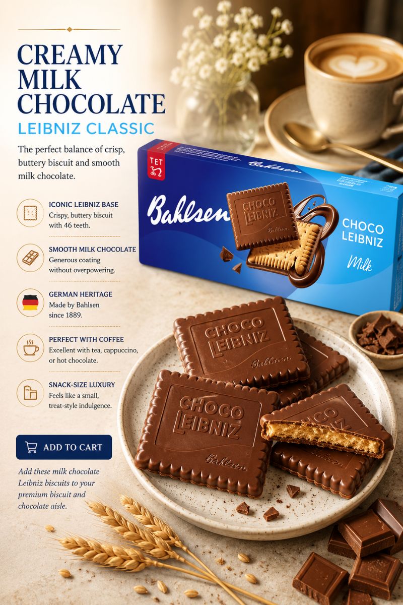 Bahlsen Leibniz Milk Chocolate Biscuits