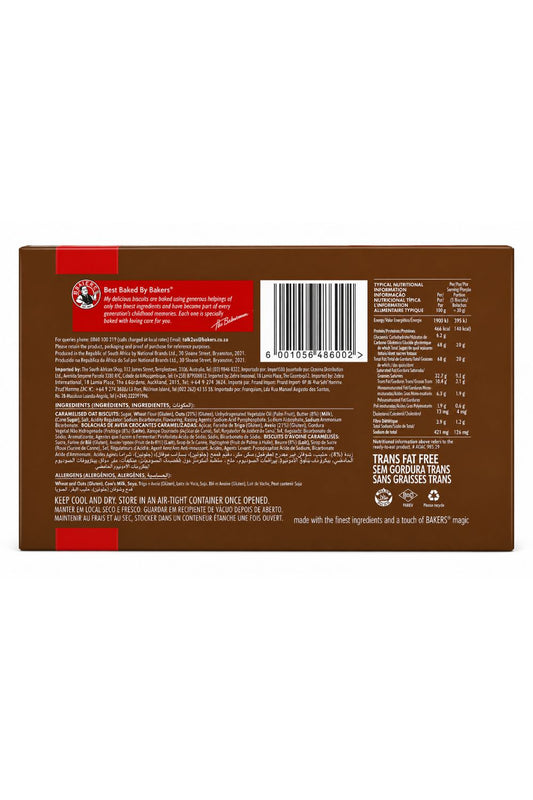 Bakers Nuttikrust Caramelised Crunchy Oat Biscuits, 200 g