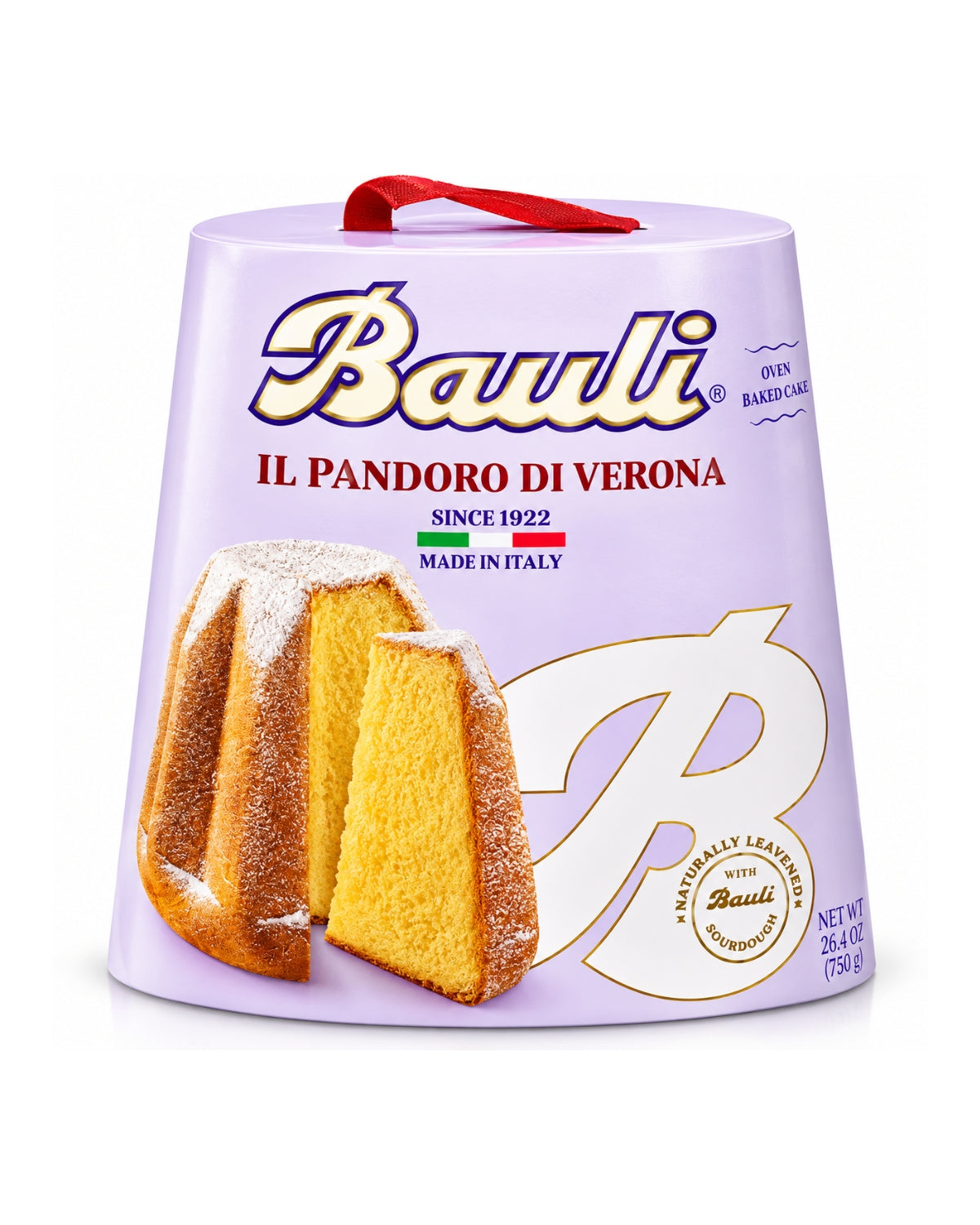 Bauli Classic Pandoro – Italian Christmas Star-Shaped Sweet Bread, 658 g