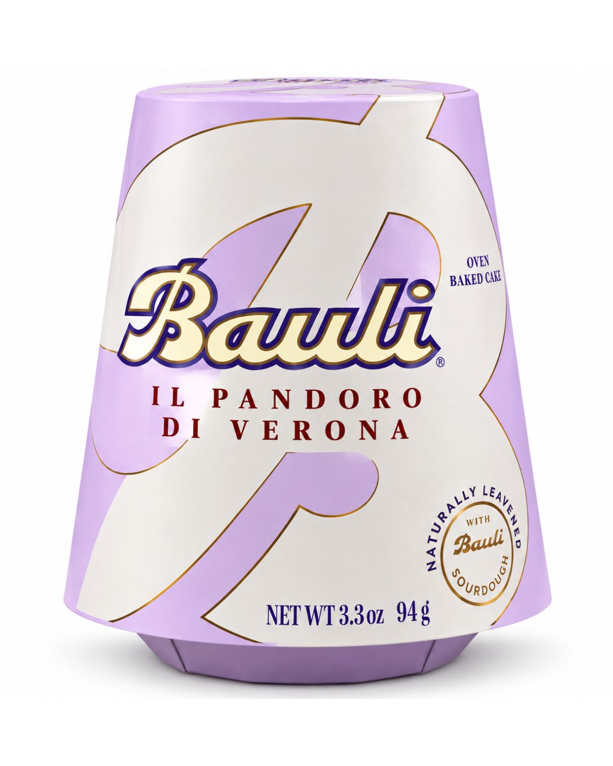 Bauli Il Pandoro di Verona 94g mini Italian sweet cake front lavender package