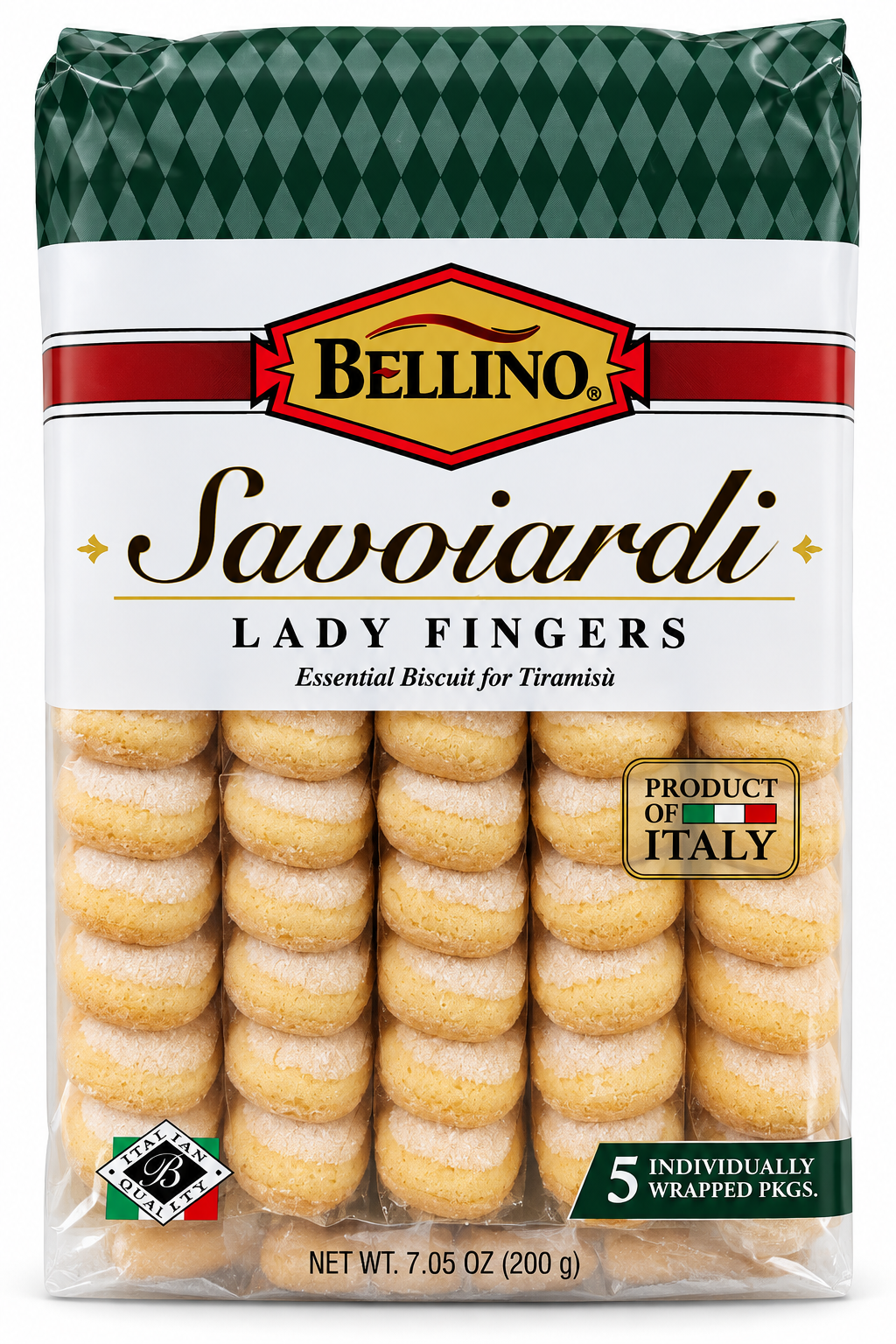 Bellino Savoiardi Lady Fingers – Italian Biscuits for Tiramisù, 5-Pack