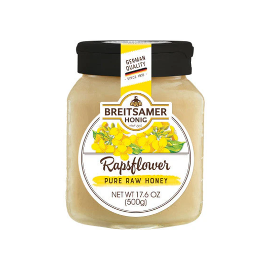 Breitsamer Rapeseed Pure Raw Honey 500g