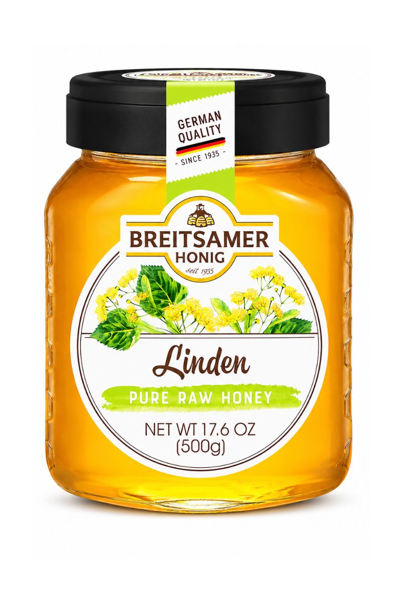 Breitsamer Linden Pure Raw Honey 500g