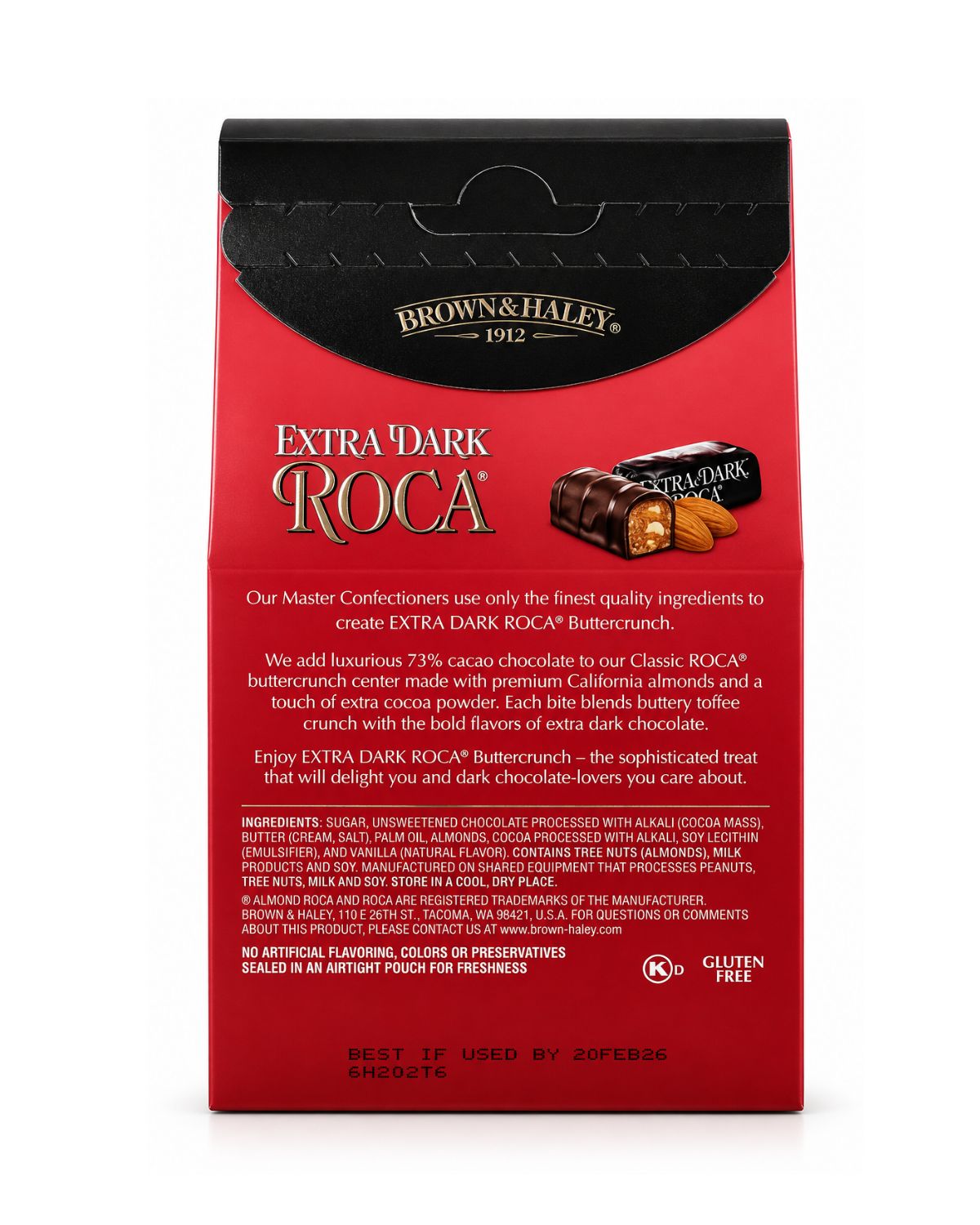 Brown & Haley Extra Dark ROCA Buttercrunch Toffee 7.3 oz (207 g)