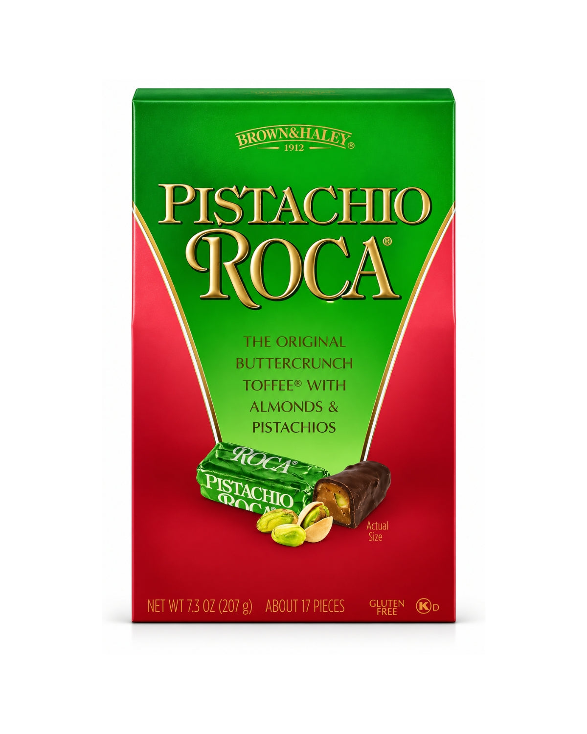Brown & Haley Pistachio ROCA Buttercrunch Toffee 7.3 oz (207 g)