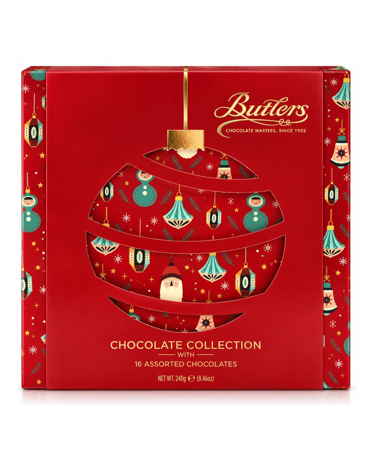 Butlers Chocolate Collection Holiday Gift Box – Irish Assorted Chocolates, 8.47 oz