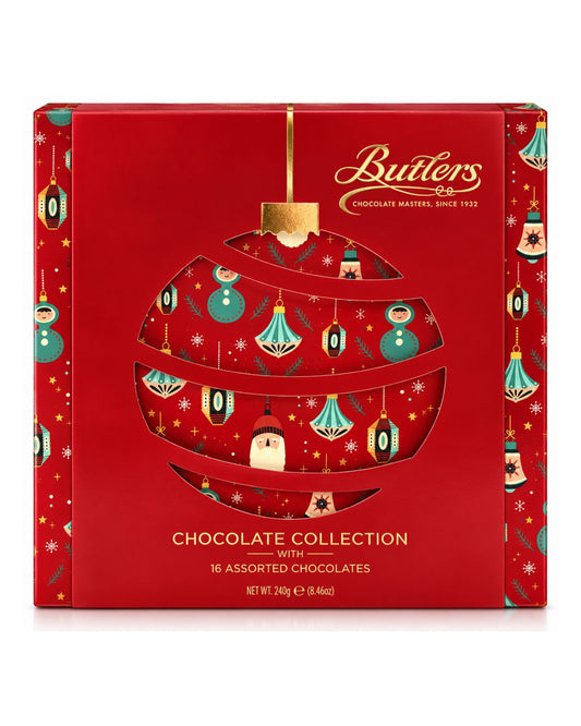 Butlers Chocolate Collection Holiday Gift Box – Irish Assorted Chocolates, 8.47 oz