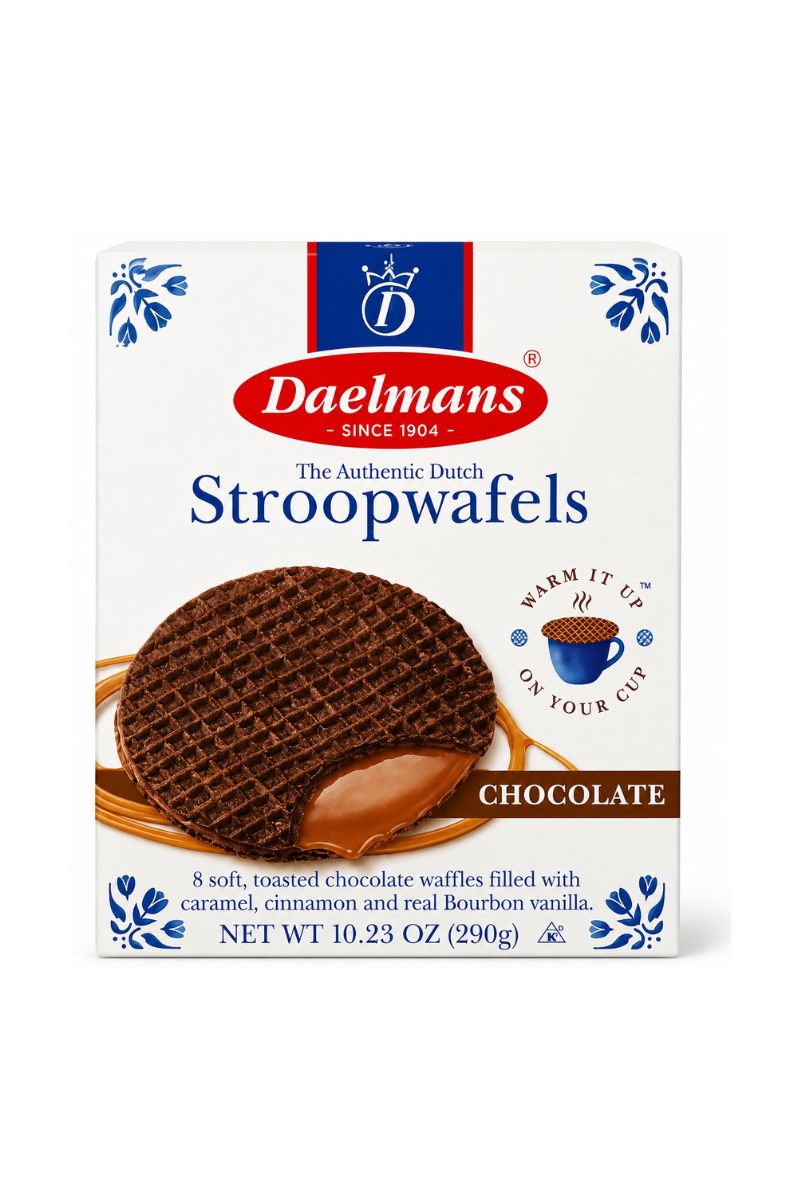 CHOCOLATE JUMBO STROOPWAFELS BOX