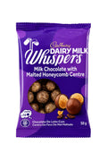 Cadbury Dairy Milk Whispers Milk Chocolate with Malted Honeycomb Centre, 50 g