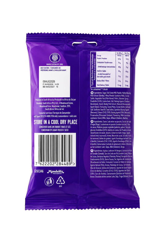 Cadbury Dairy Milk Whispers Milk Chocolate with Malted Honeycomb Centre, 50 g