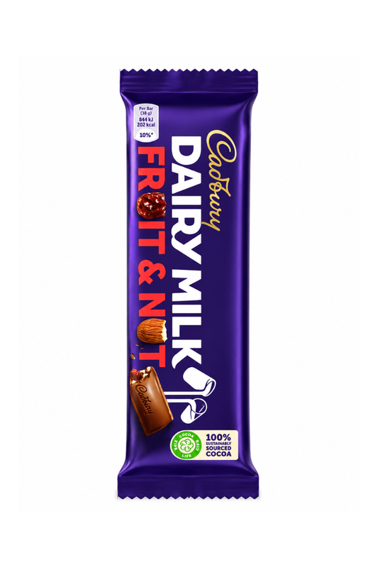 CADBURY FRUT & NUT DAIRY MILK BAR, 49 G
