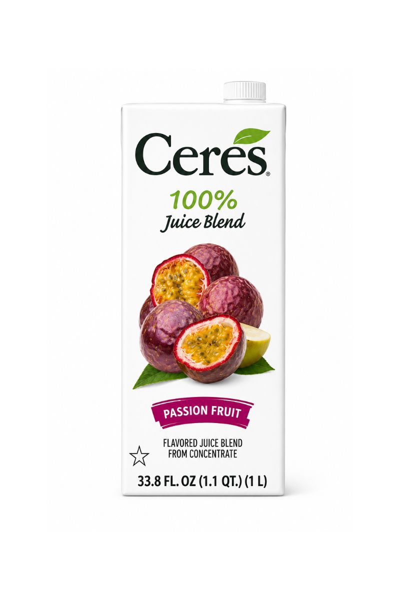 Ceres Passion Fruit Juice,33.8 oz