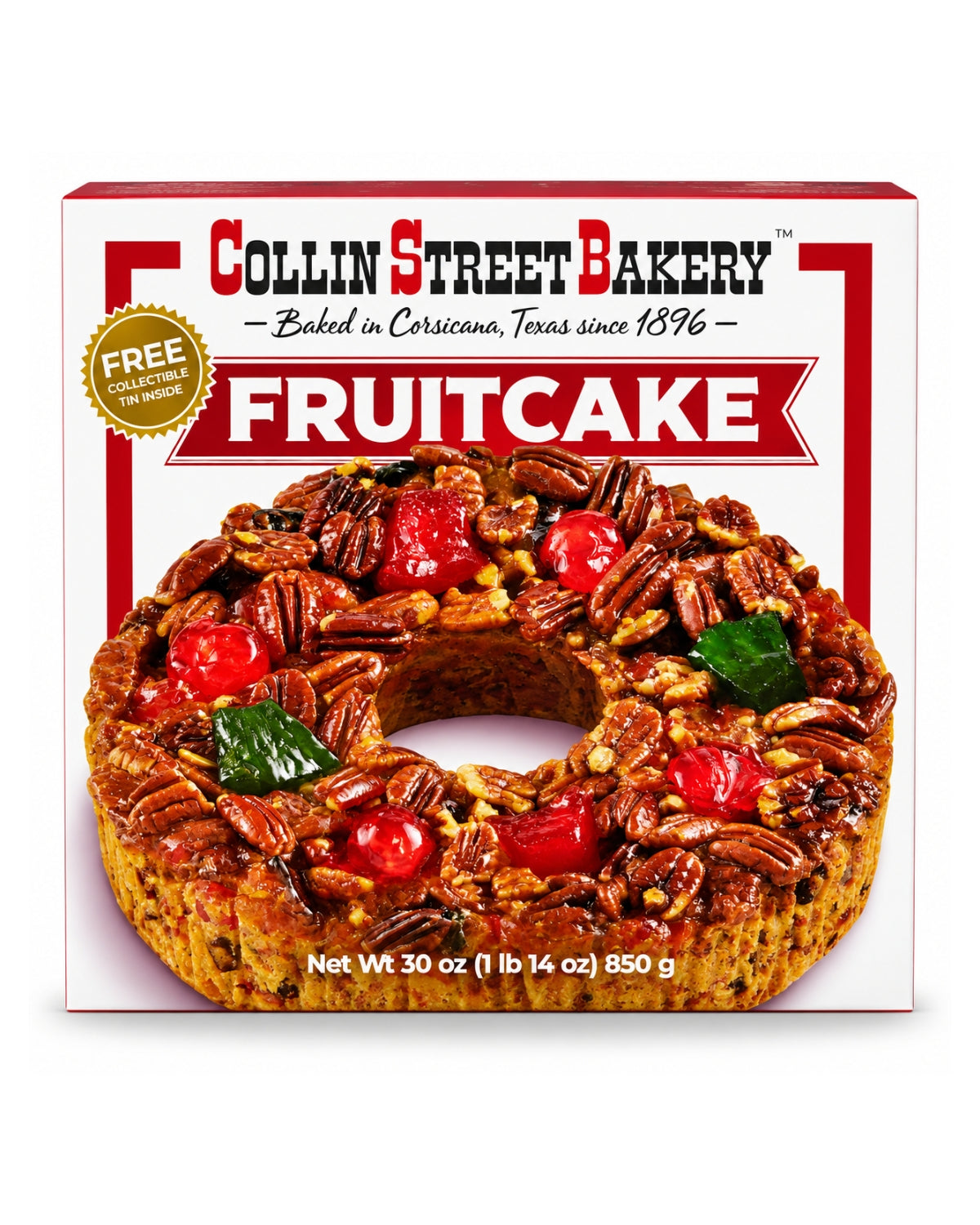 Collin Street Bakery DeLuxe Fruitcake 1lb 14 oz (850)g
