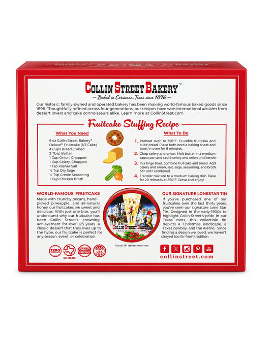 Collin Street Bakery DeLuxe Fruitcake 1lb 14 oz (850)g