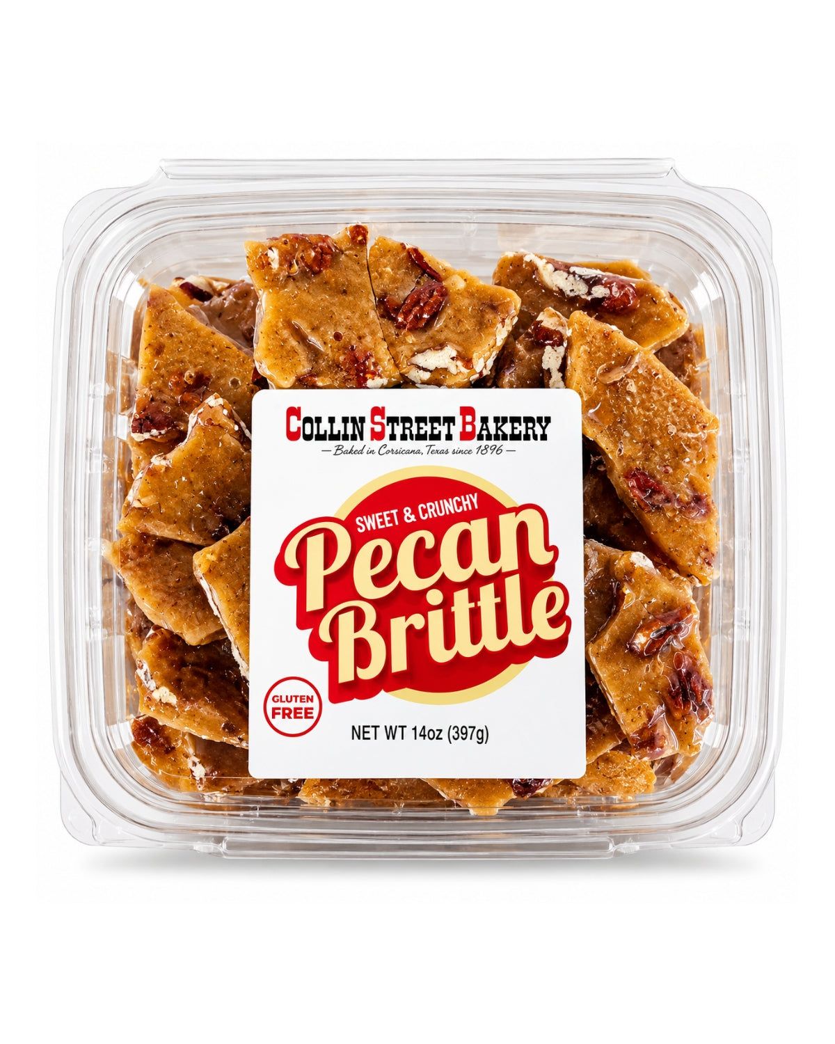 Collin Street Bakery Sweet & Crunchy Pecan Brittle 14 oz (397 g)