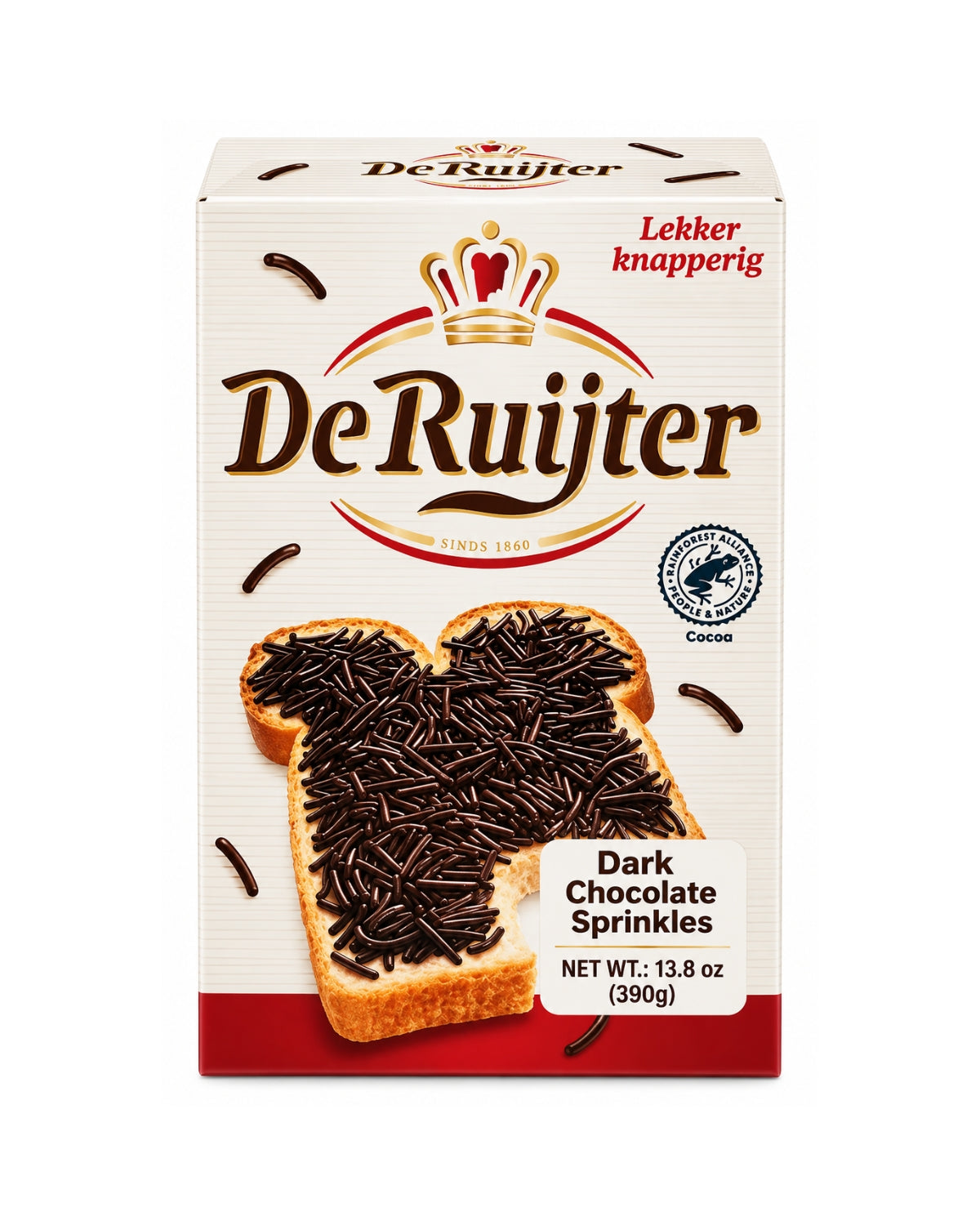 De Ruijter Dark Chocolate Sprinkles 13.8 oz (390 g)