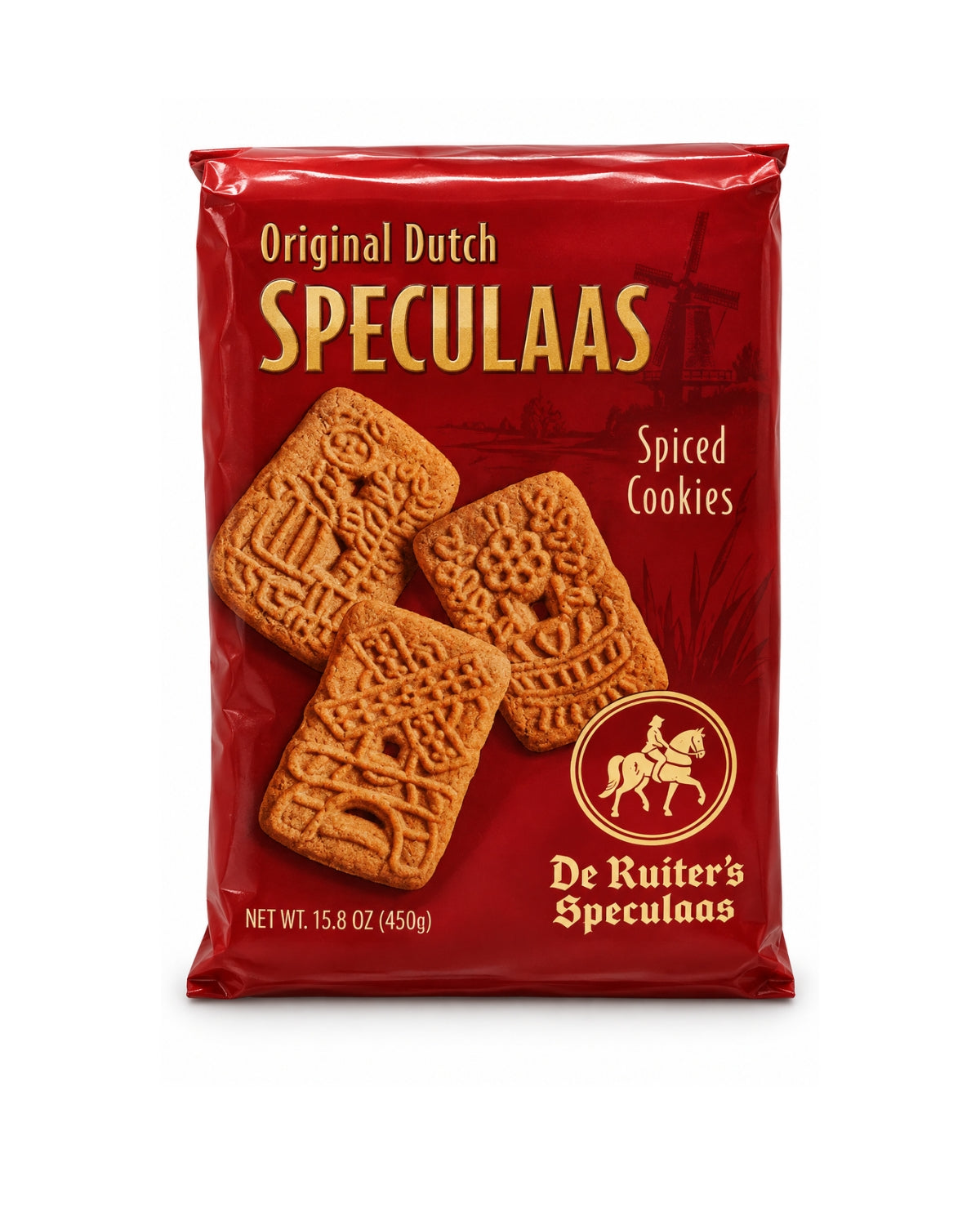De Ruijter Original Dutch Speculaas Spiced Cookies 15.8 oz (450 g)