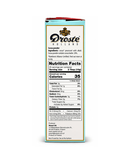 Droste Holland Cocoa – Dutch Cocoa Powder, 8.8 oz (250 g)