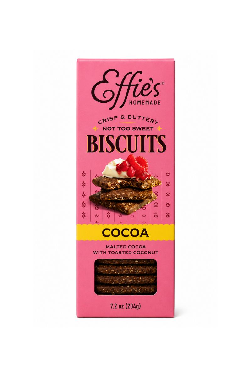 Effie's Cocoa Cakes — artisan chocolate biscuits pack