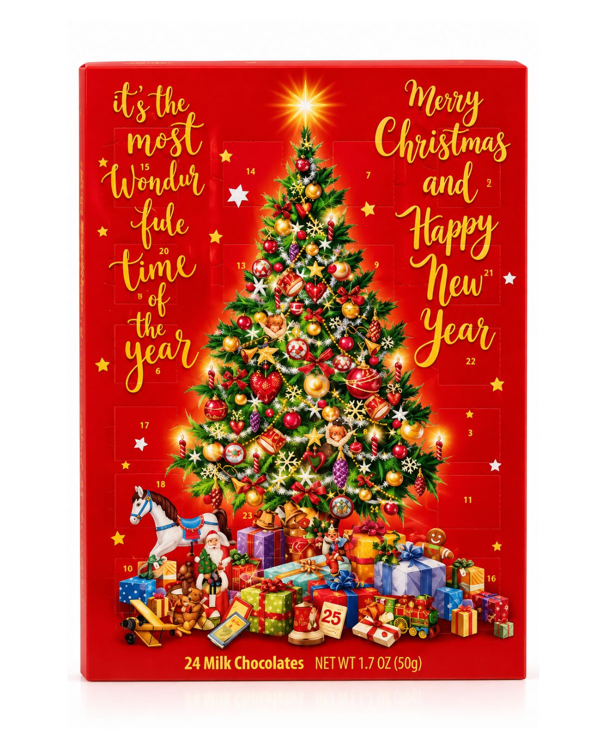 Erika’s Pantry Traditional Advent Calendar – Christmas Countdown Treat, 1.7 oz (50 g)