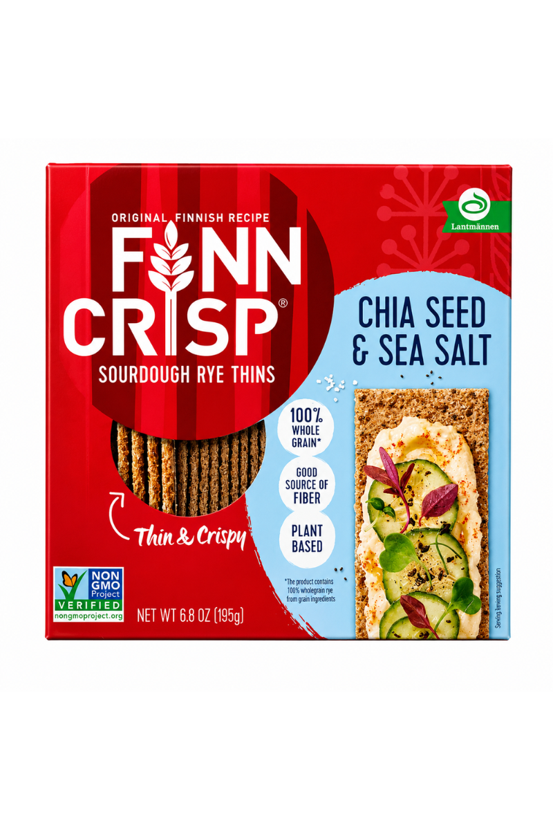 FINN CRISP CHIA AND SEA SALT CRISPS