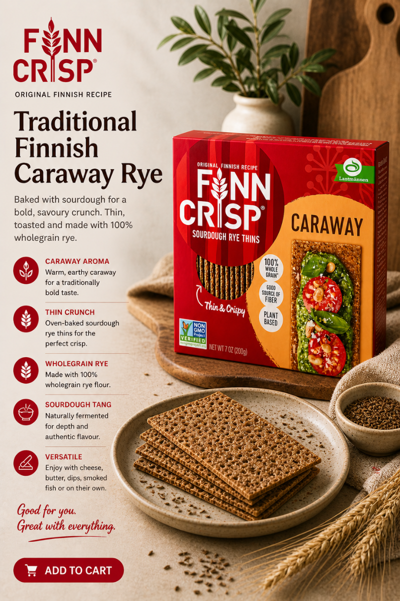FINN CRISP CARAWAY CRISPBREAD