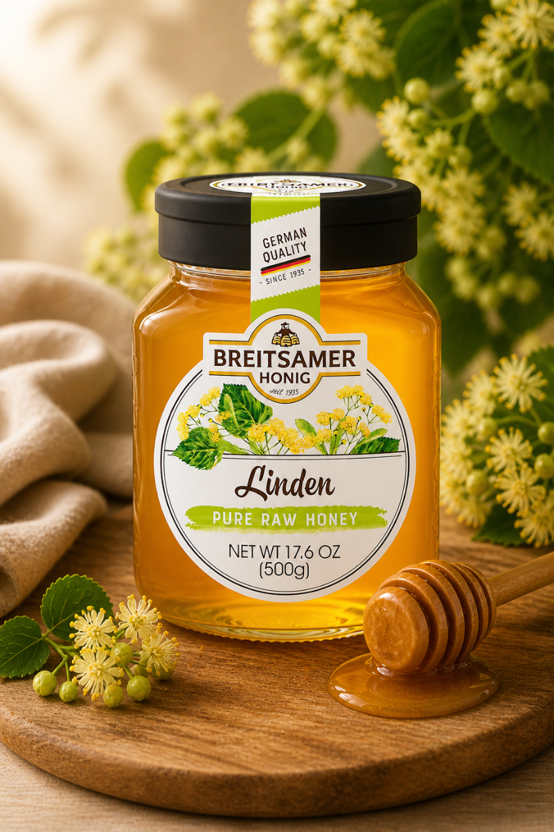 Breitsamer Linden Pure Raw Honey 500g
