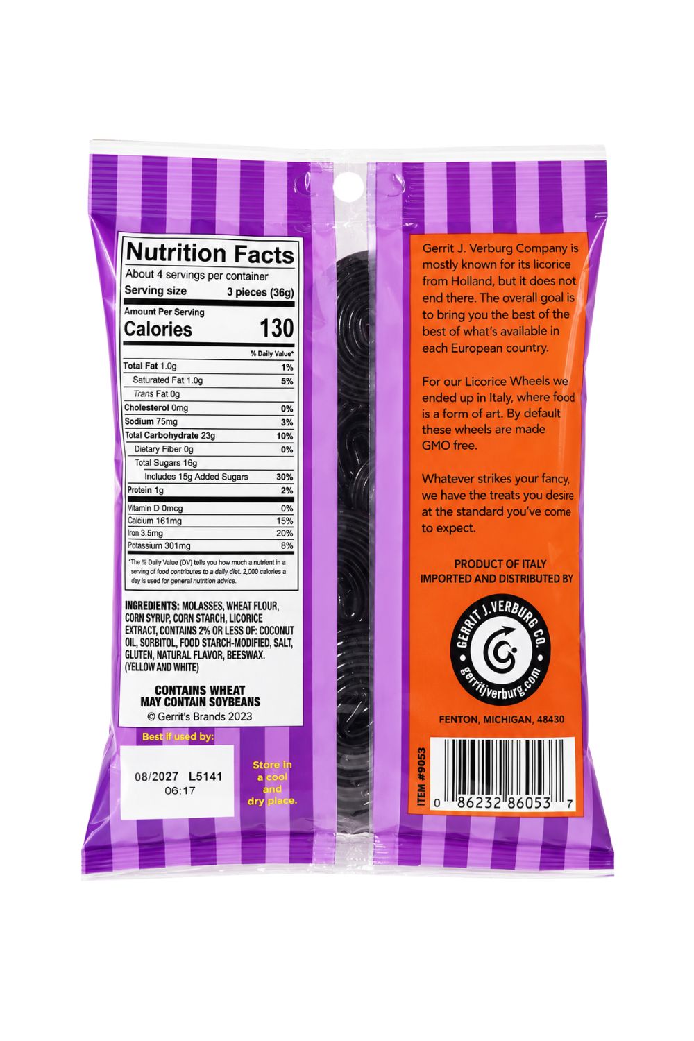 Gerrits Black Licorice Wheels,5.29 oz.