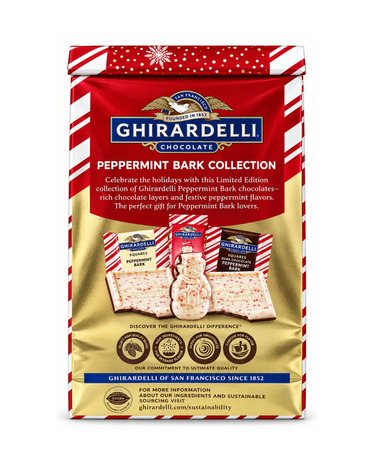 Ghirardelli Peppermint Bark Collection 10.4 oz (296.1 g) – Limited Edition Holiday Gift